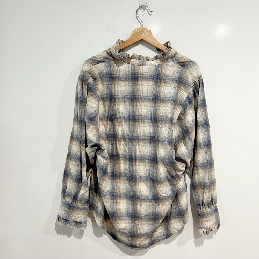 NWT Hartford Hyper Plaid Flannel Shirt - Picture 3 of 10